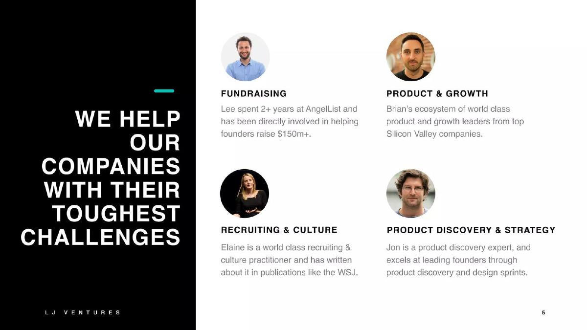 Long Journey Ventures pitch deck slide 5 of 25