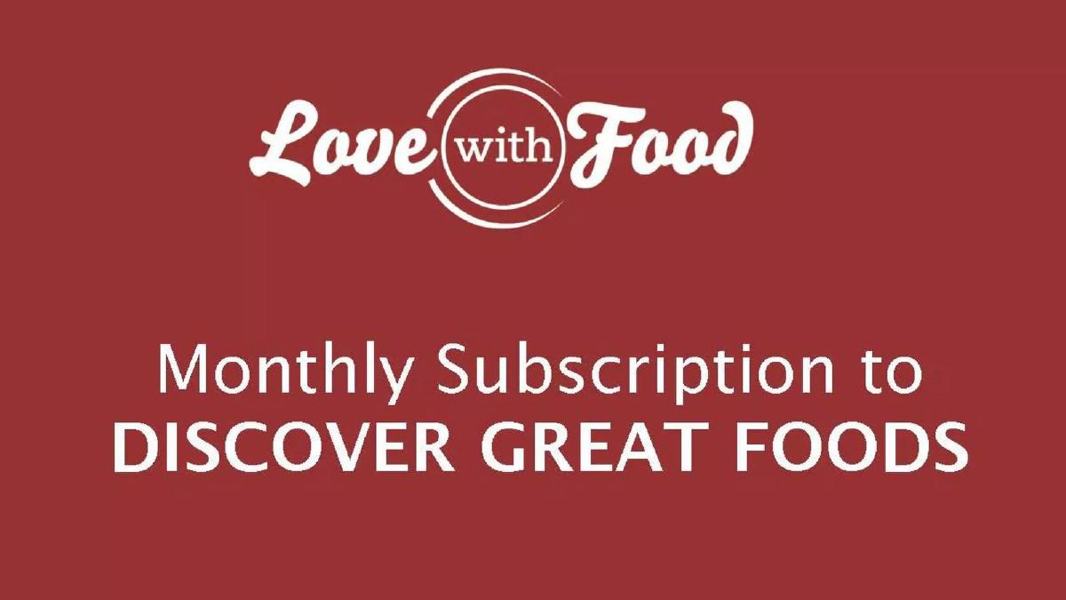 Love with Food pitch deck slide 1 of 22