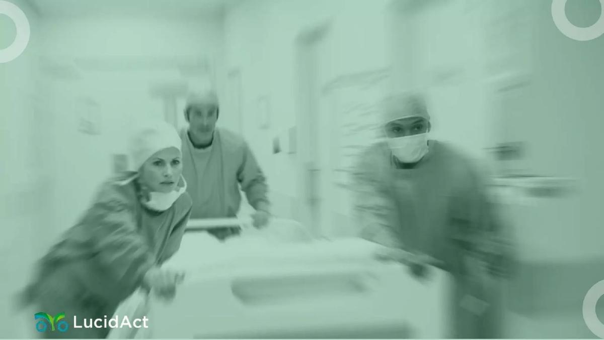 LucidAct Health pitch deck slide 6 of 14