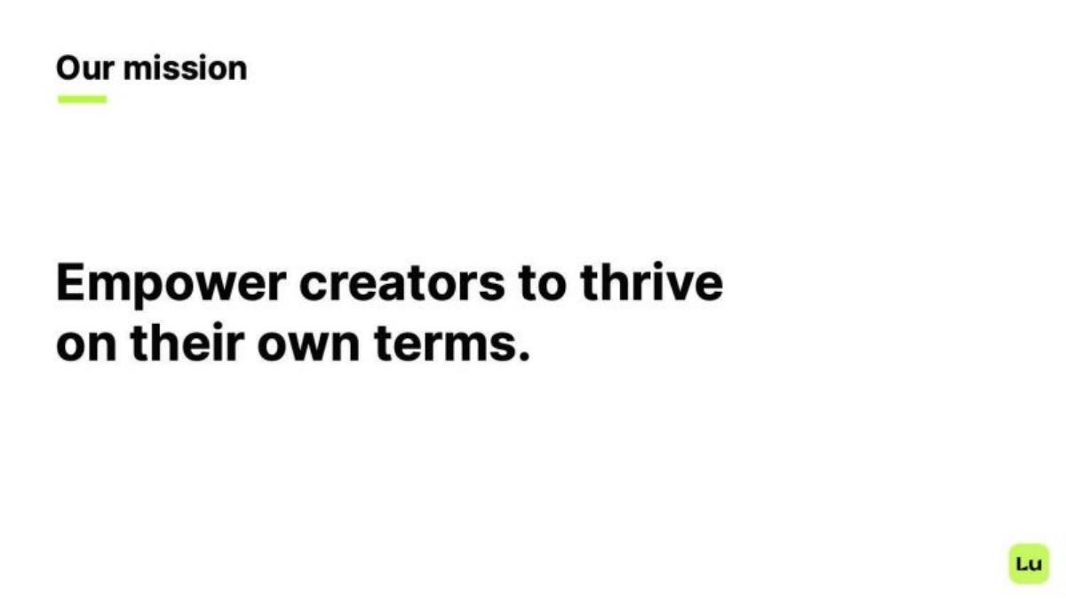Lumanu pitch deck slide 2 of 9