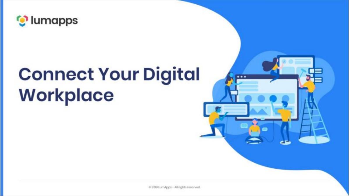 LumApps pitch deck slide 1 of 10