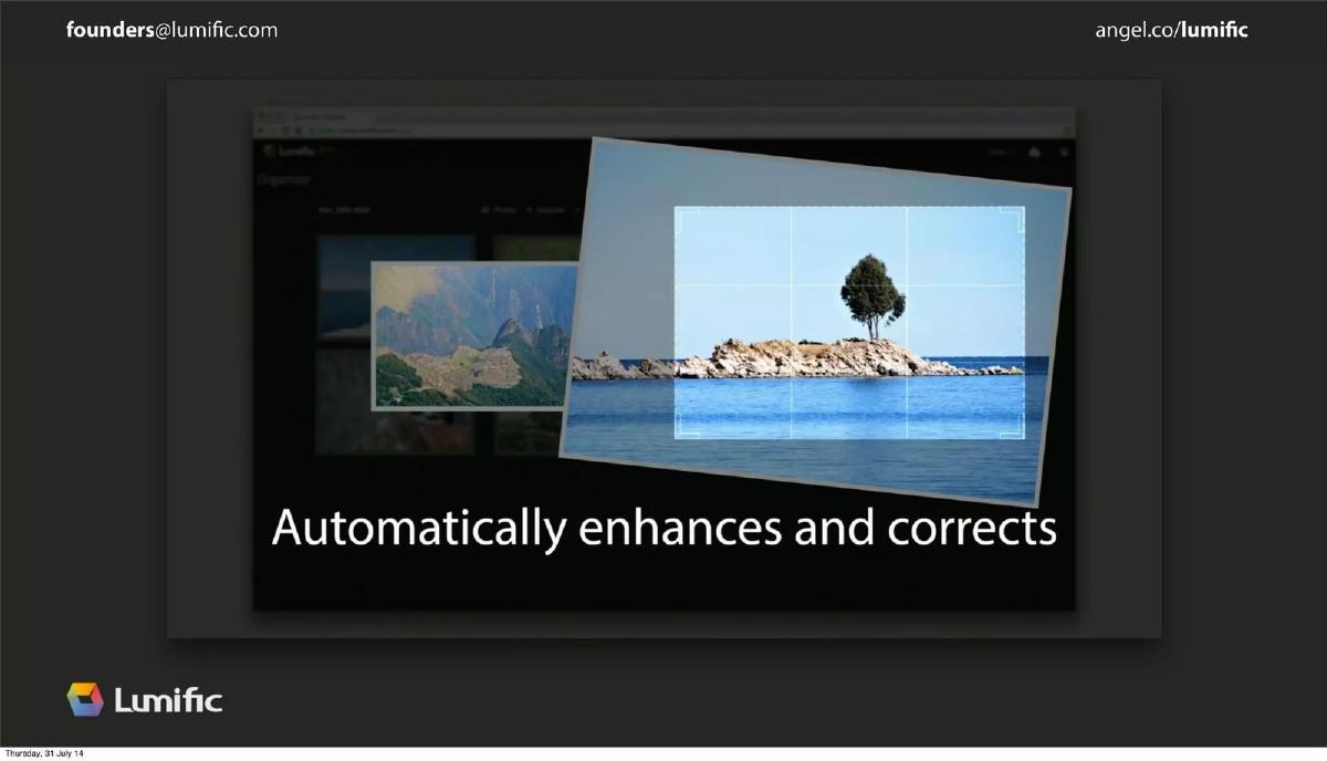 Lumific pitch deck slide 6 of 9