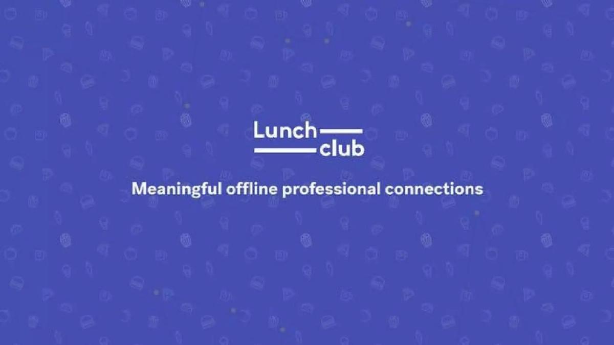 Lunchclub pitch deck slide 1 of 14