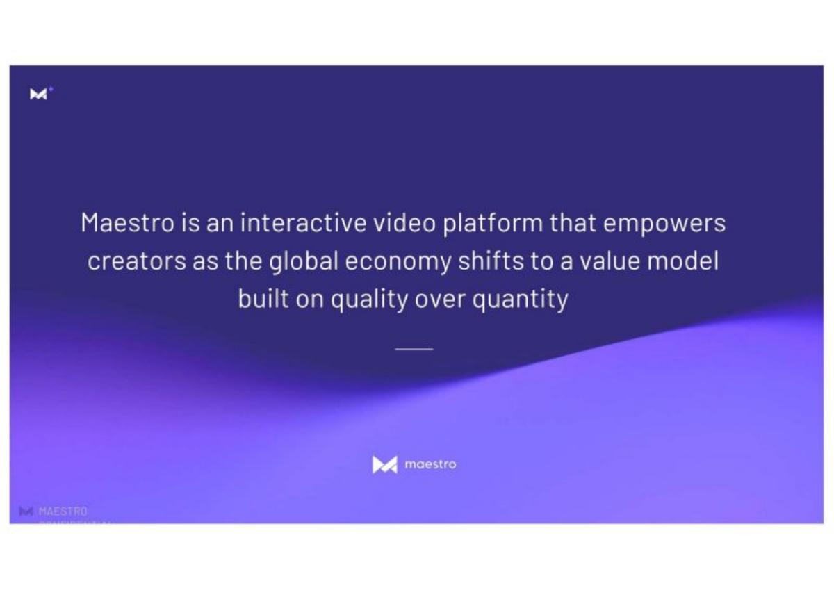 Maestro pitch deck slide 3 of 16