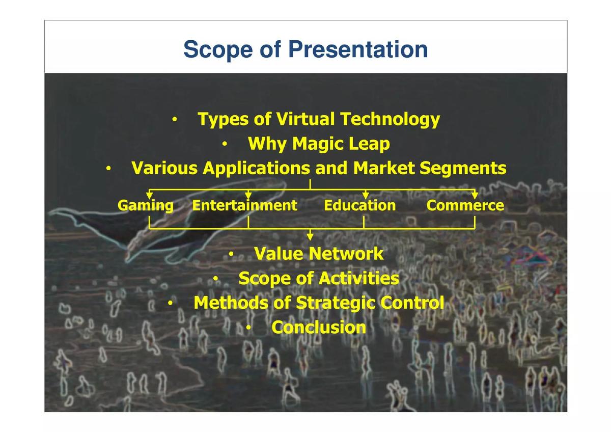 Magic Leap pitch deck slide 2 of 58