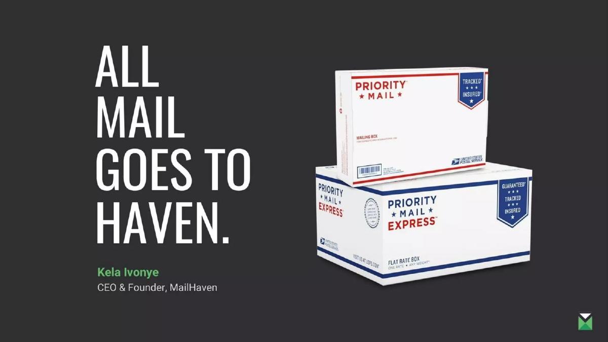MailHaven pitch deck slide 1 of 13