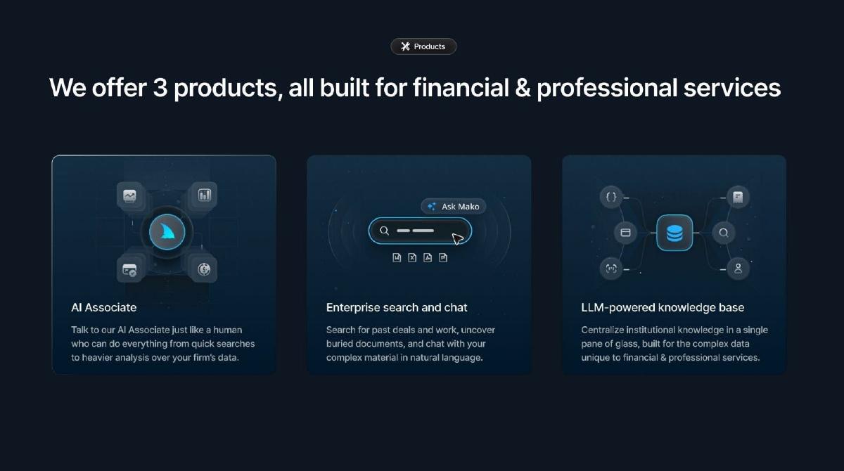 Mako AI pitch deck slide 5 of 9