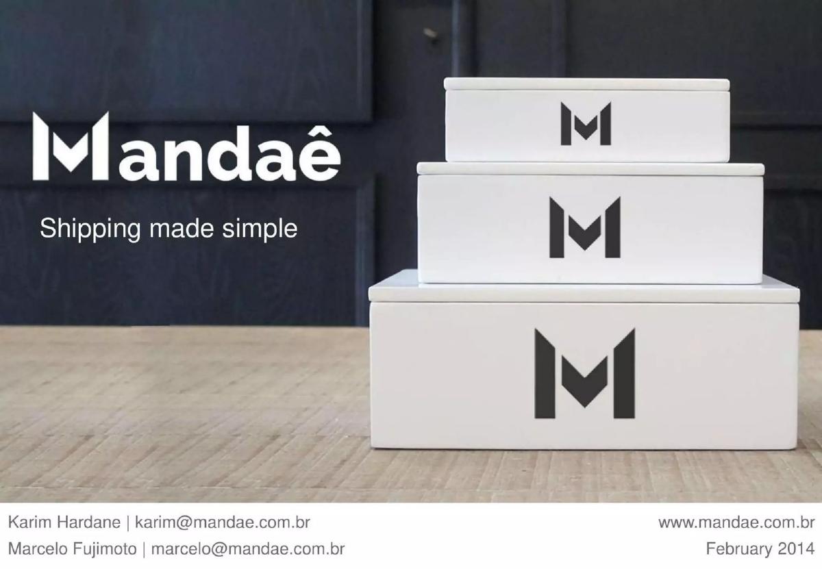 Mandaê pitch deck slide 1 of 28