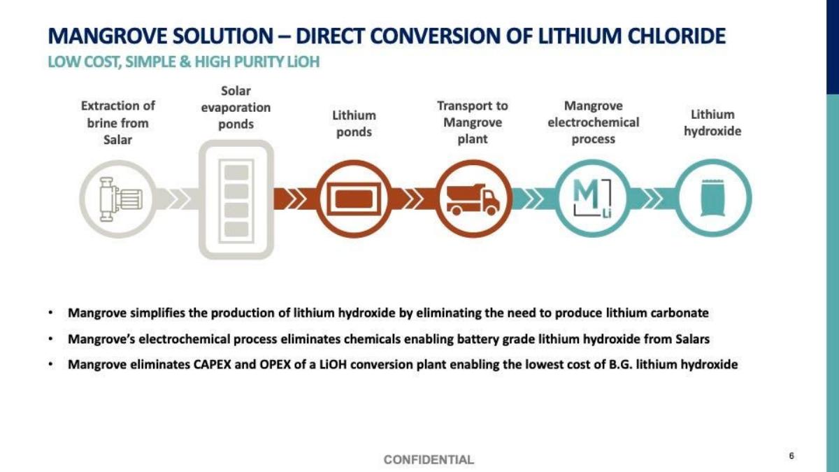 Mangrove Lithium pitch deck slide 6 of 7