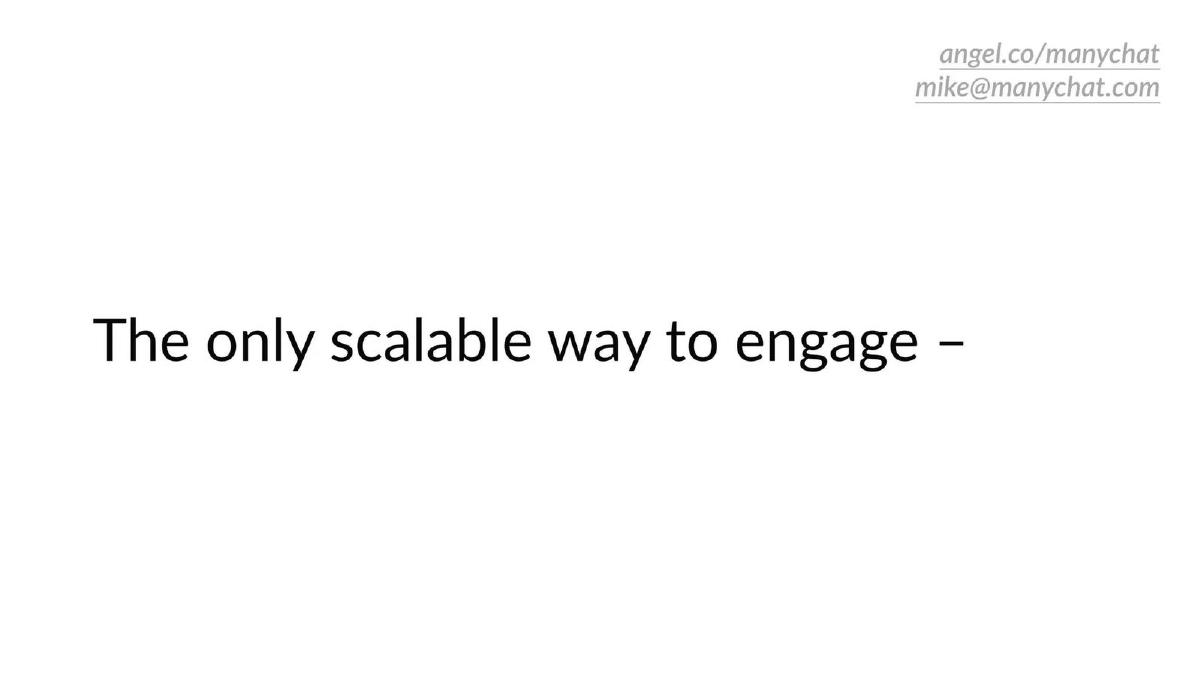 ManyChat pitch deck slide 4 of 10
