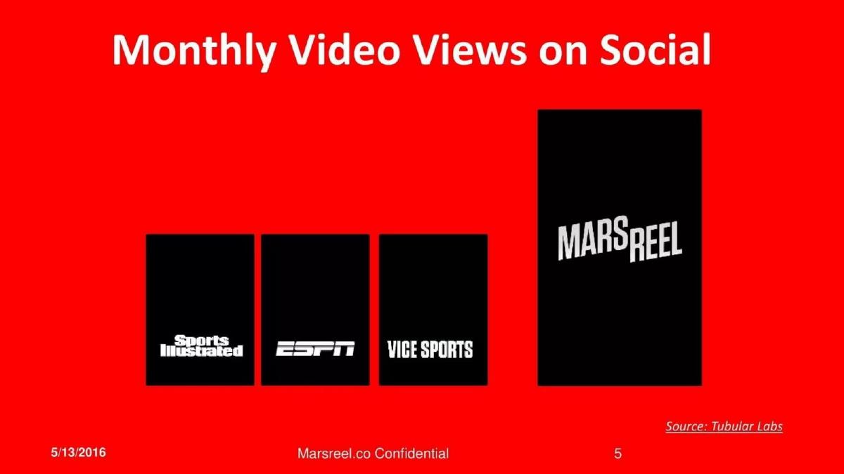Mars Reel pitch deck slide 5 of 8