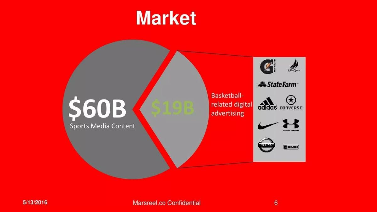 Mars Reel pitch deck slide 6 of 8