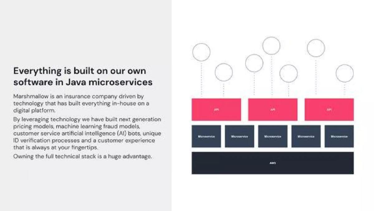 Marshmallow pitch deck slide 6 of 9