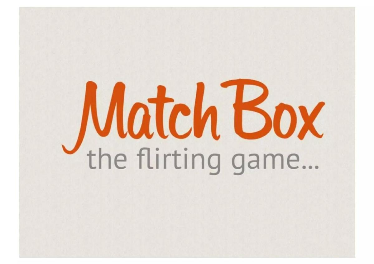 Match Box pitch deck slide 1 of 10