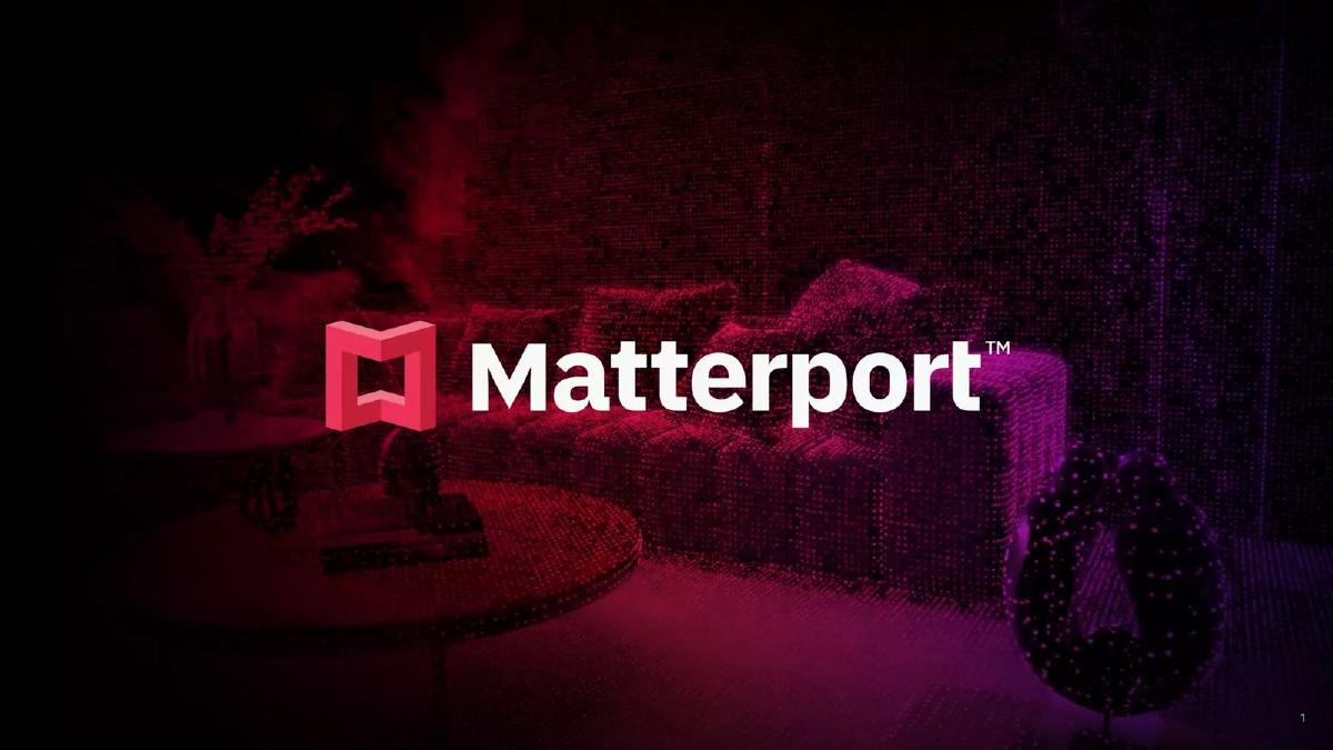 Matterport pitch deck slide 1 of 40