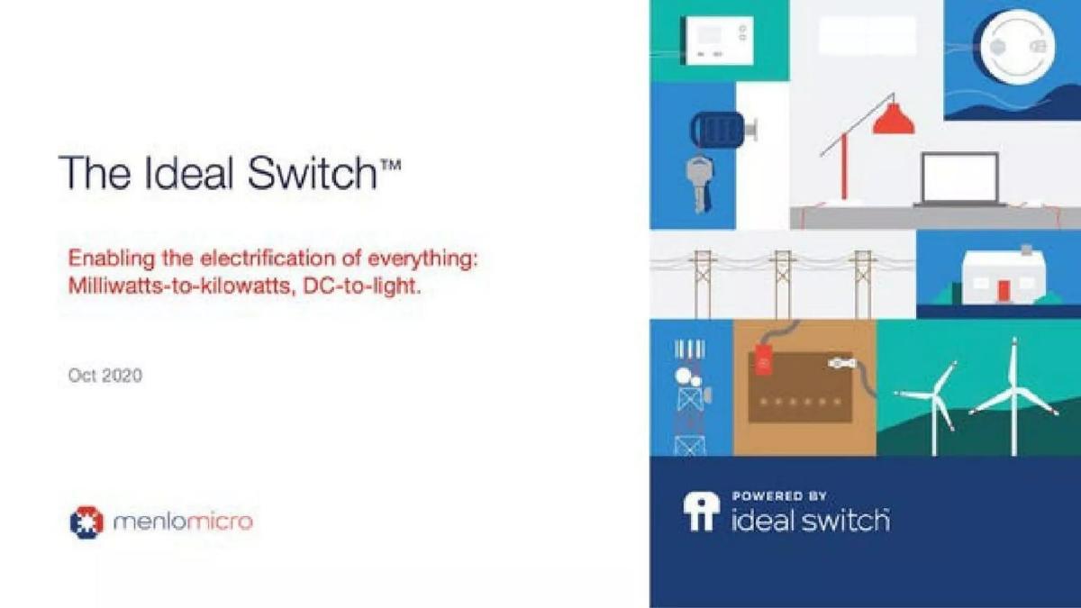 Menlo Micro pitch deck slide 1 of 22
