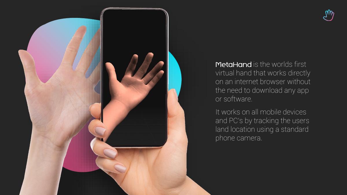 MetaHand pitch deck slide 3 of 11
