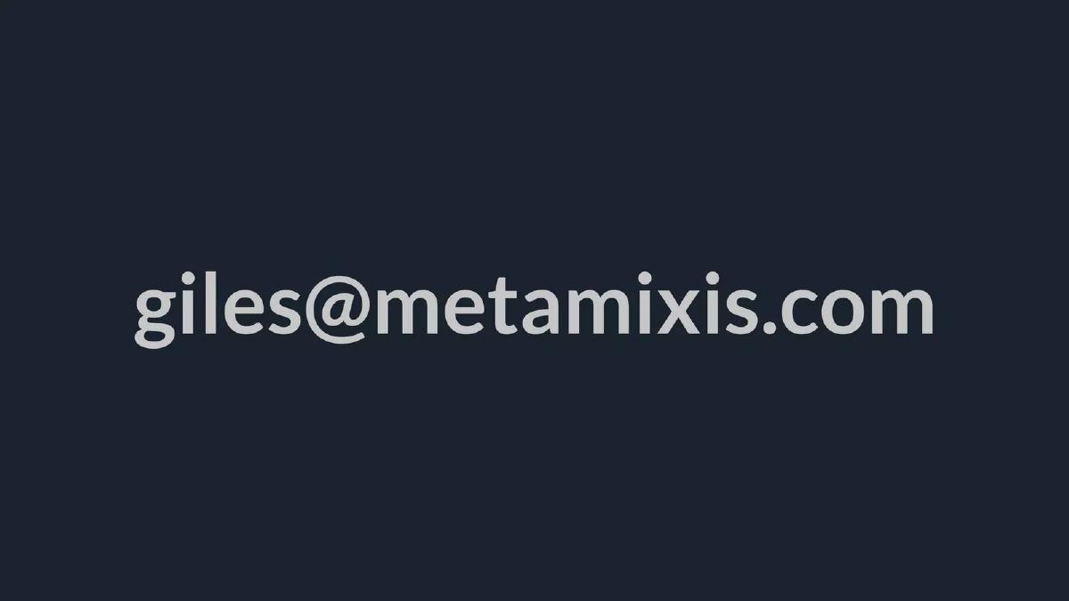 MetaMixis pitch deck slide 6 of 6