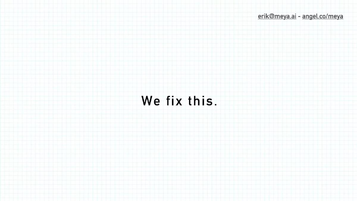 Meya pitch deck slide 3 of 14