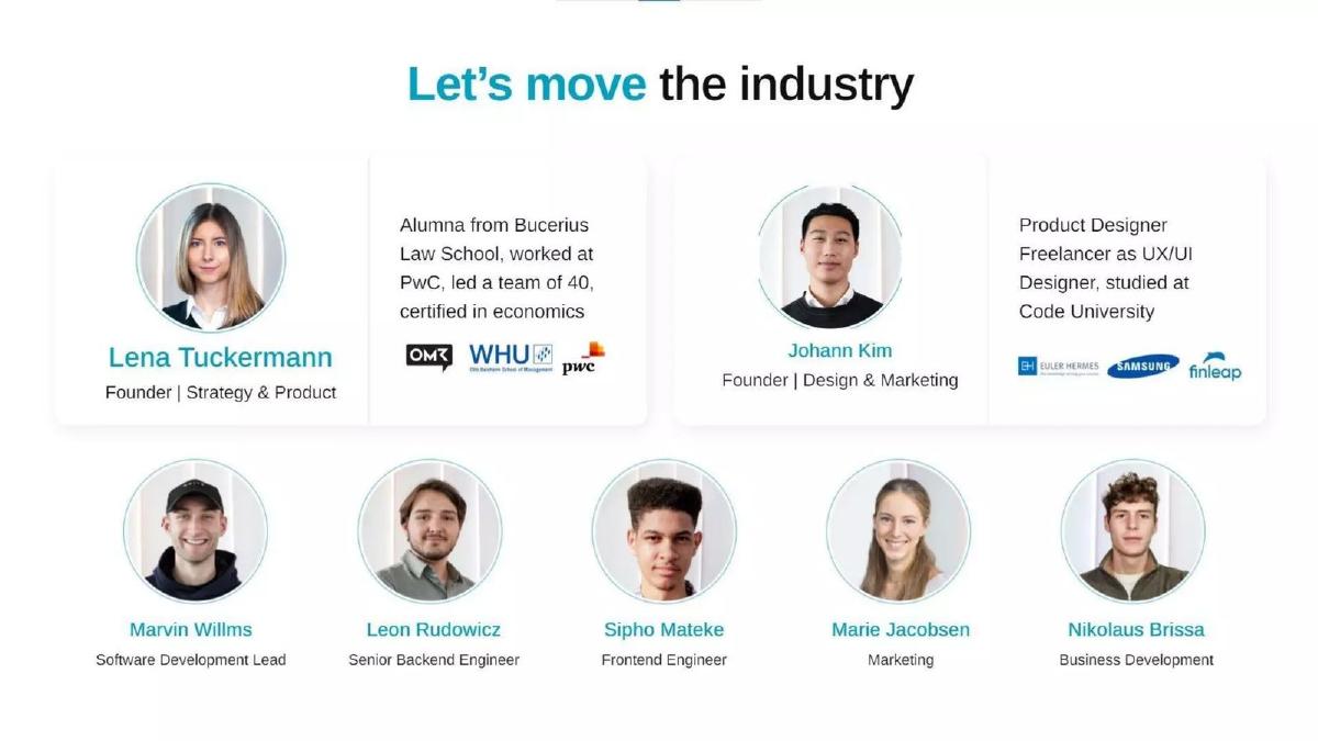 mietz pitch deck slide 5 of 6