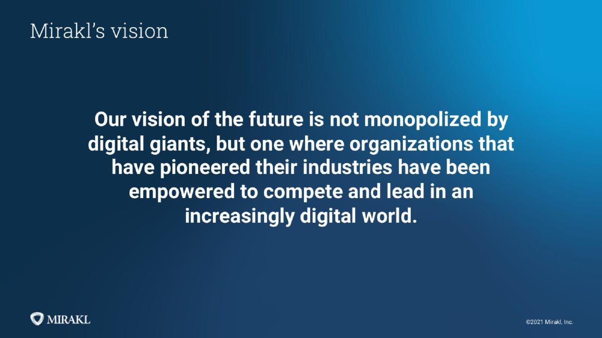 Mirakl pitch deck slide 5 of 14