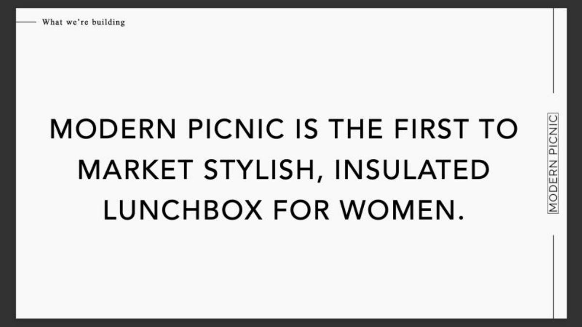 Modern Picnic pitch deck slide 2 of 27