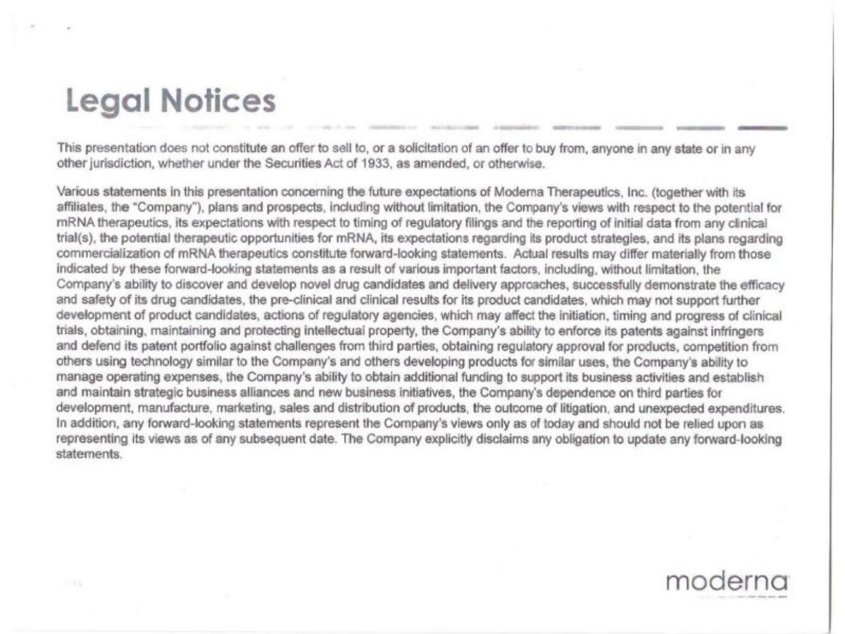 Moderna pitch deck slide 2 of 40