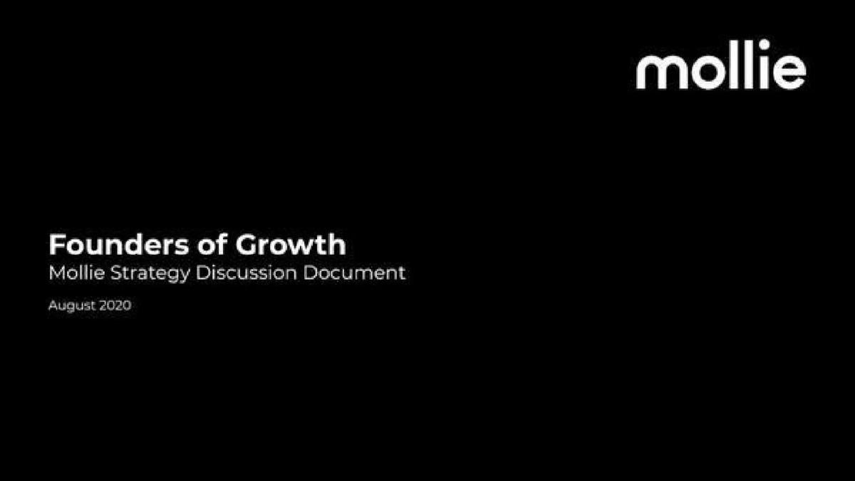 Mollie pitch deck slide 1 of 7