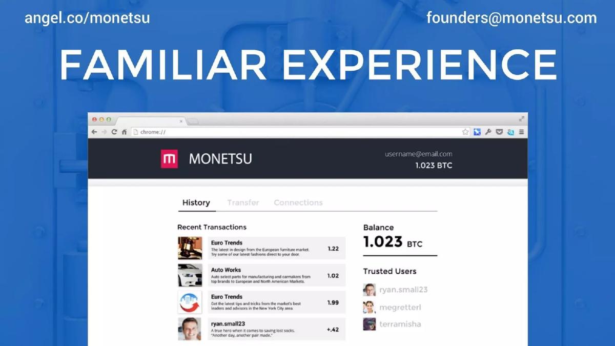 Monetsu (formerly myMoneycloud) pitch deck slide 5 of 9
