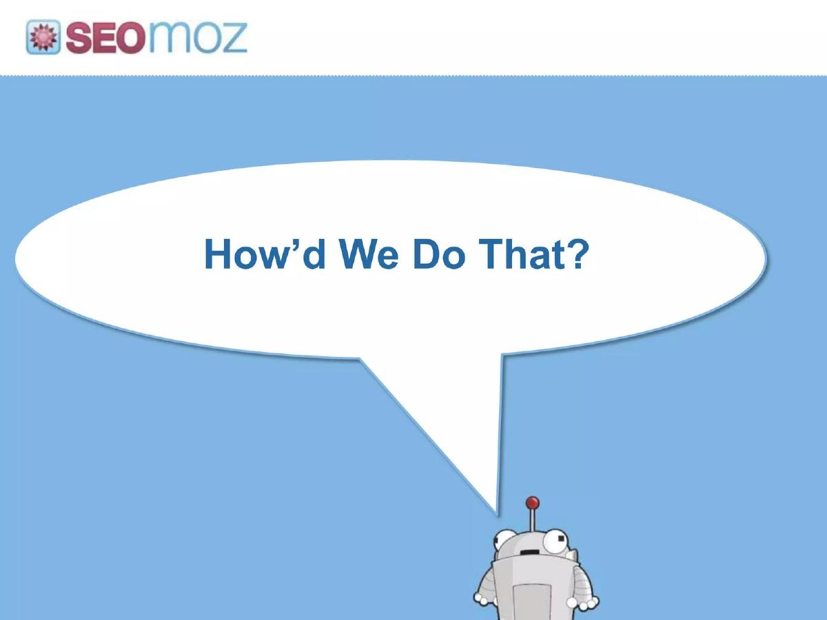 SEO Moz (now Moz) pitch deck slide 4 of 36