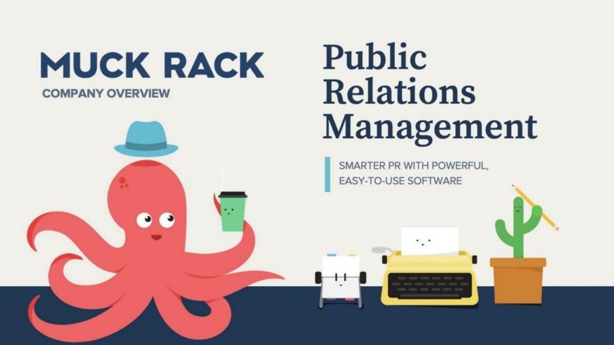 Muck Rack pitch deck slide 1 of 9
