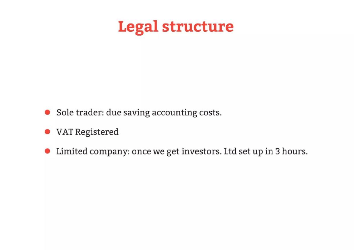 Mycroclime pitch deck Company structure slide slide 7