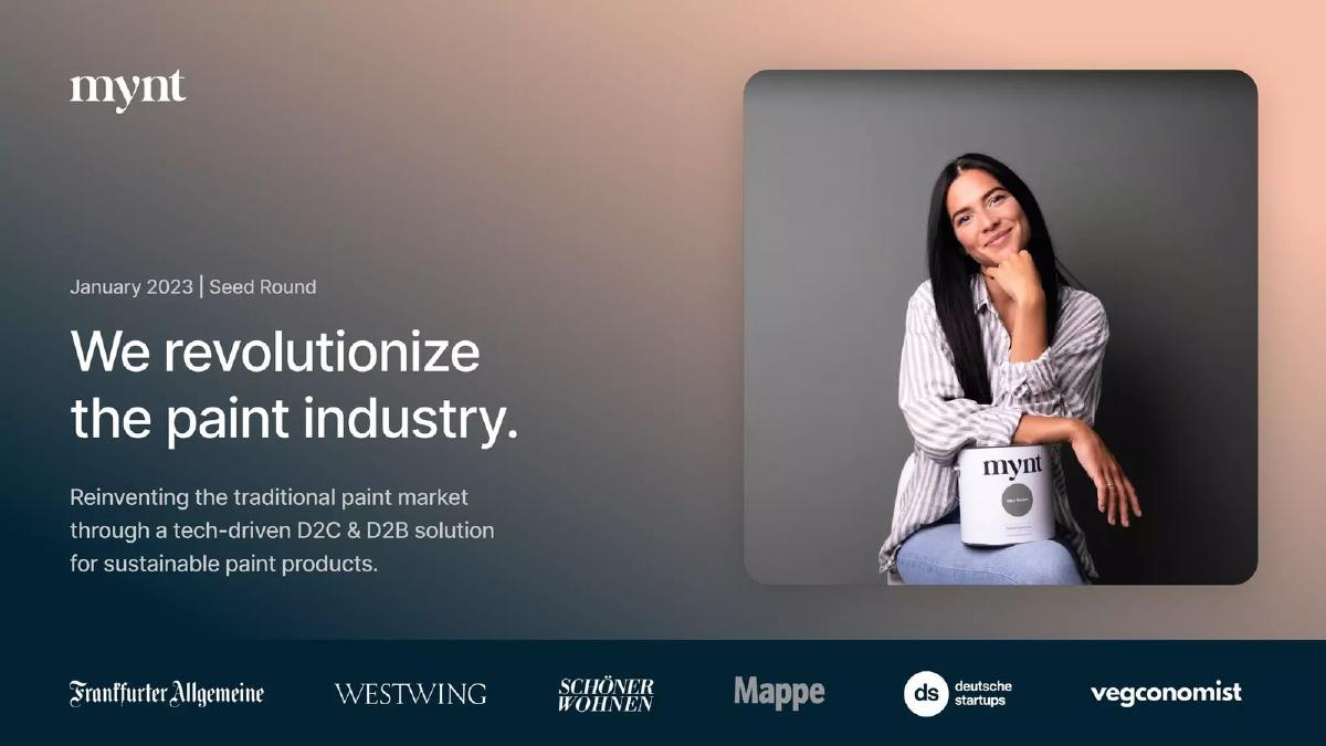 Mynt pitch deck slide 1 of 12