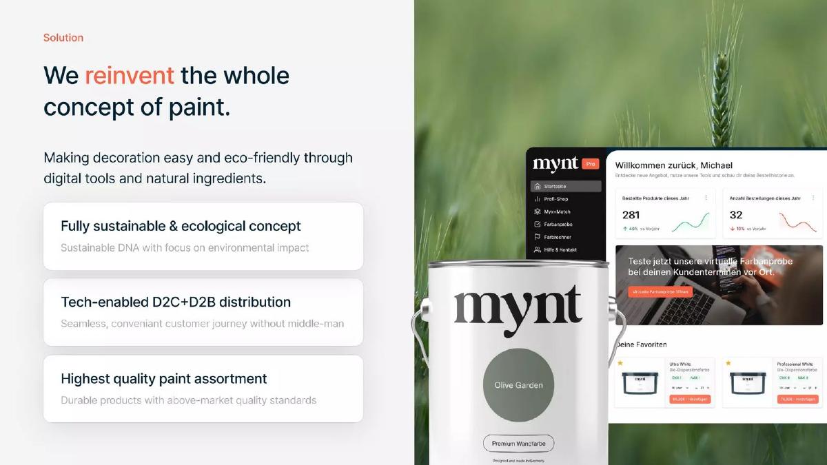 Mynt pitch deck slide 5 of 12