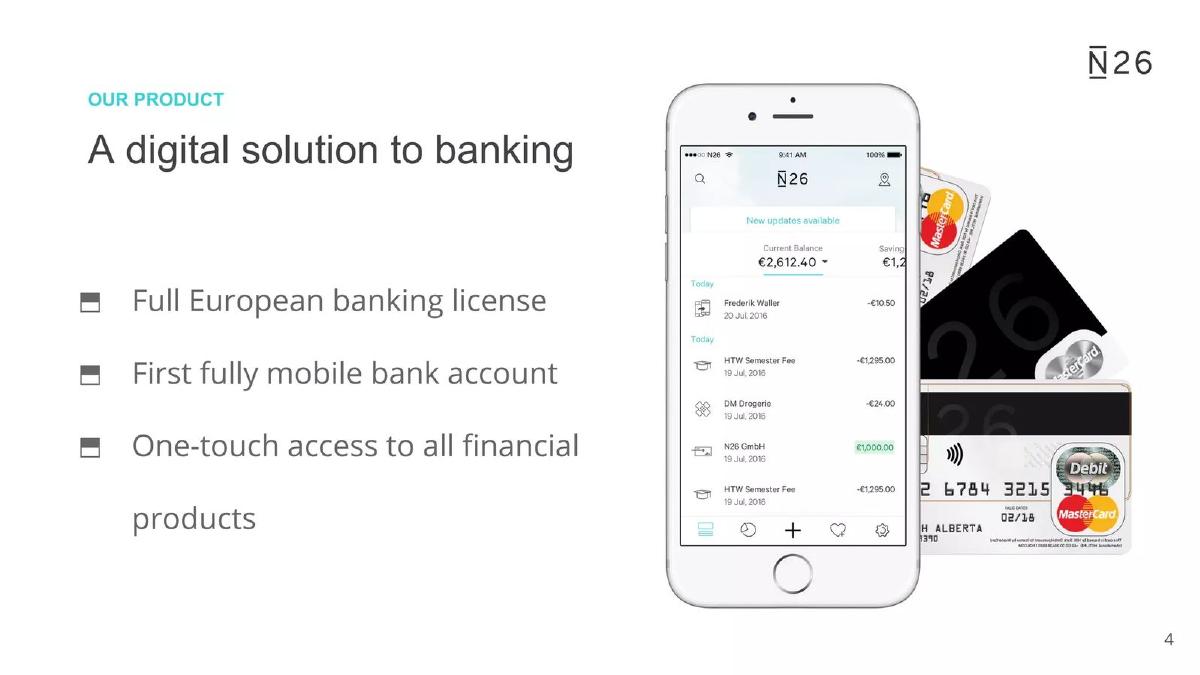 N26 pitch deck slide 5 of 22