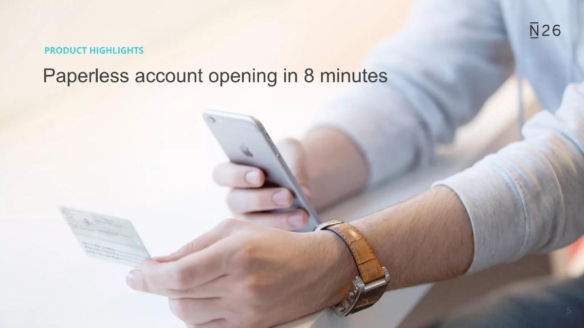 N26 pitch deck slide 6 of 22