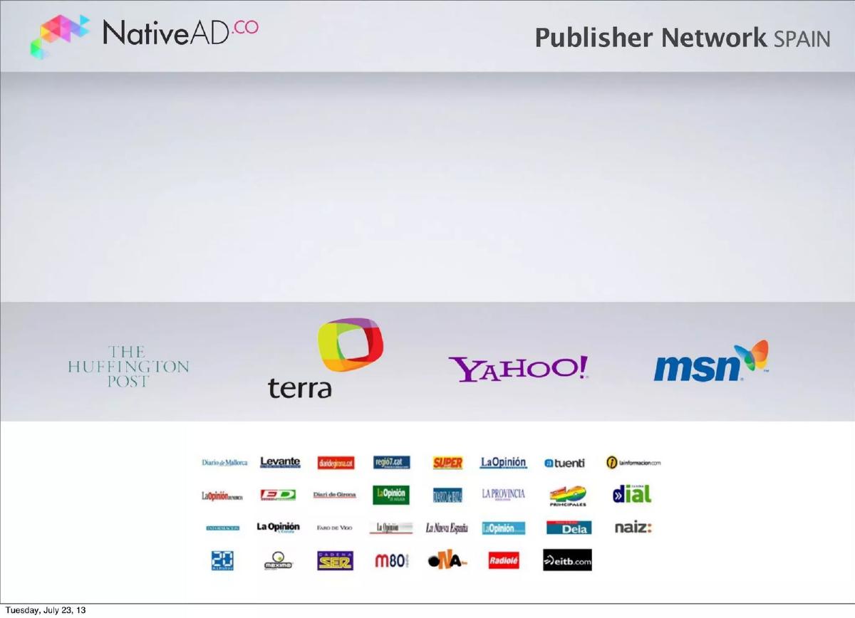 NativeAD pitch deck slide 4 of 21