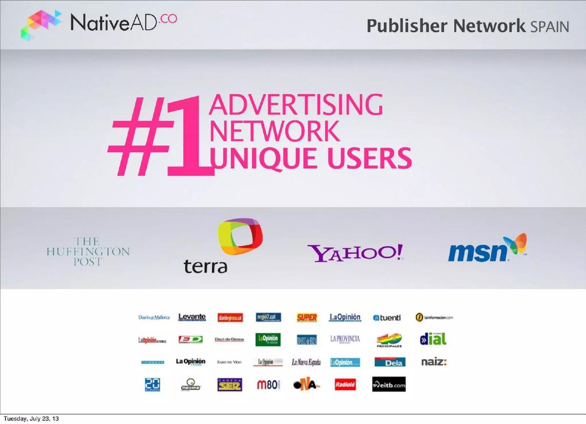 NativeAD pitch deck slide 5 of 21