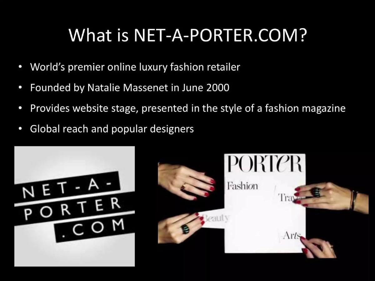 Net-A-Porter pitch deck slide 2 of 10