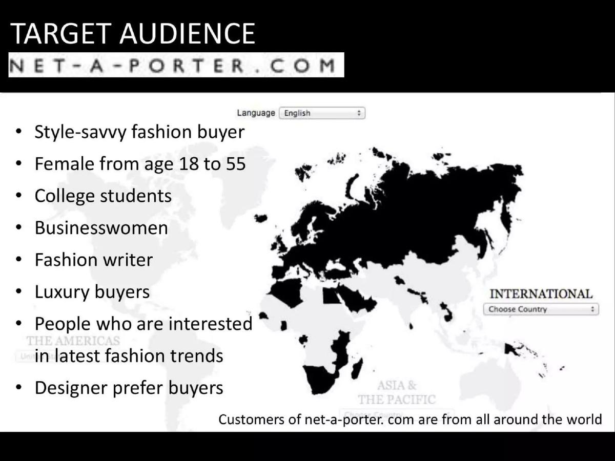 Net-A-Porter pitch deck slide 3 of 10