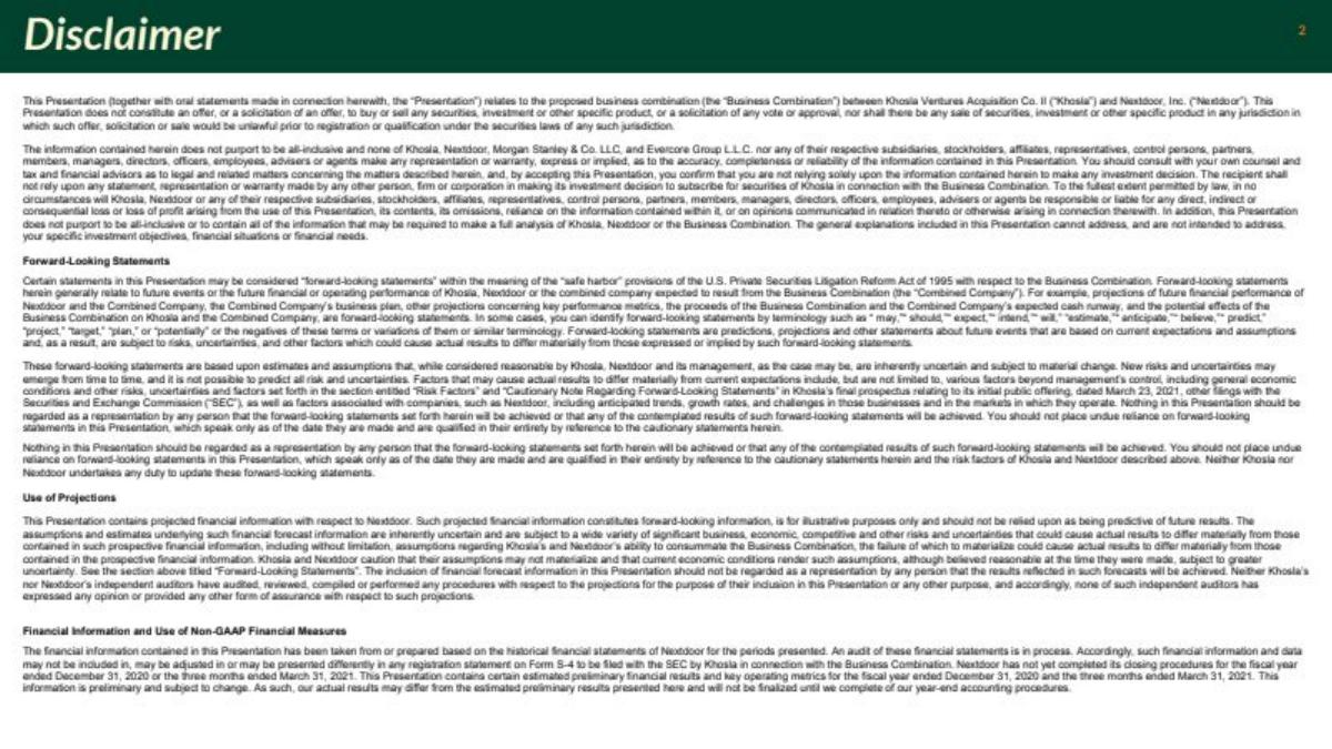 Nextdoor pitch deck slide 2 of 43