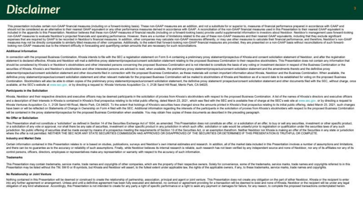 Nextdoor pitch deck slide 3 of 43