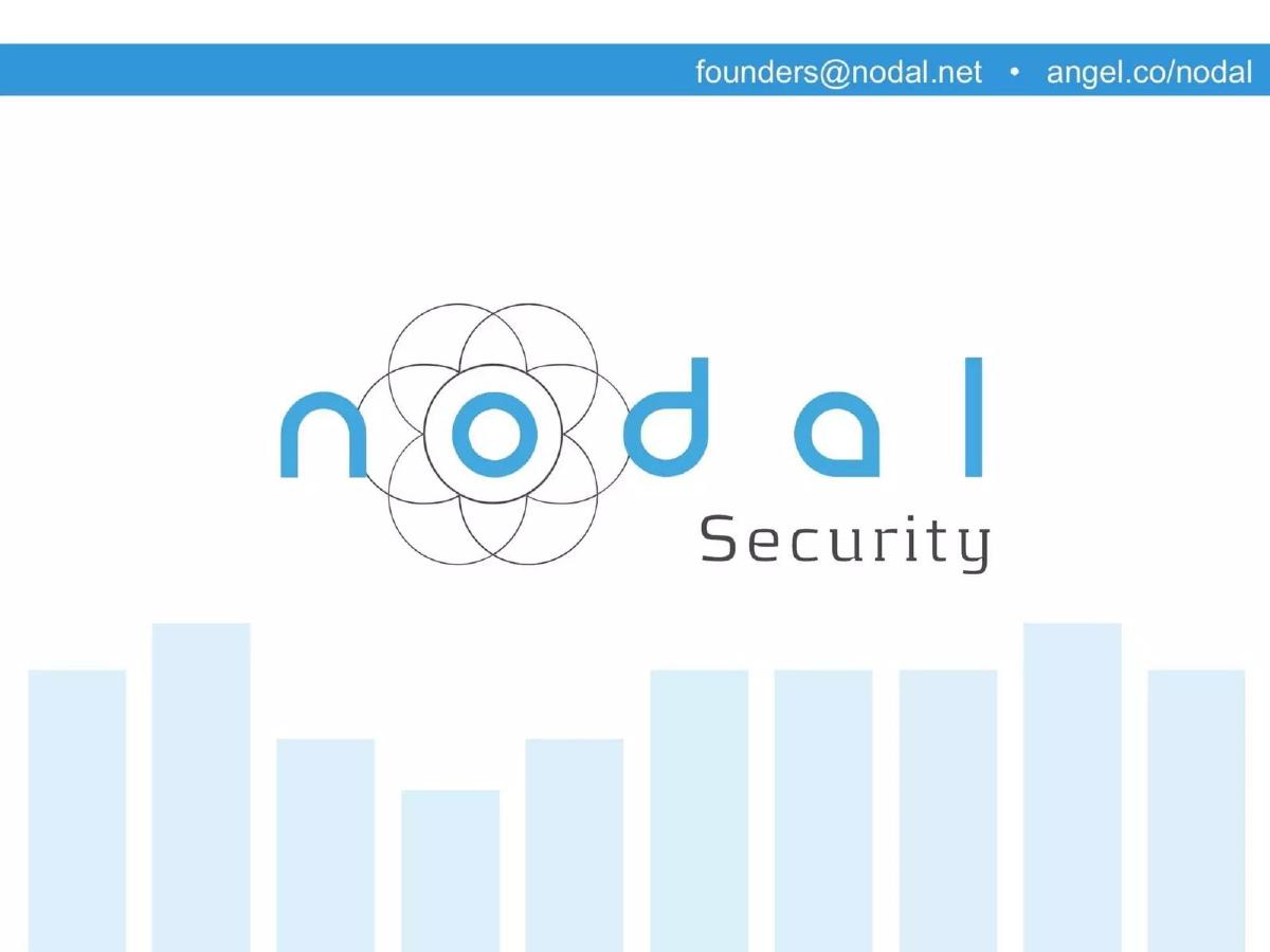 Nodal Security pitch deck slide 1 of 9
