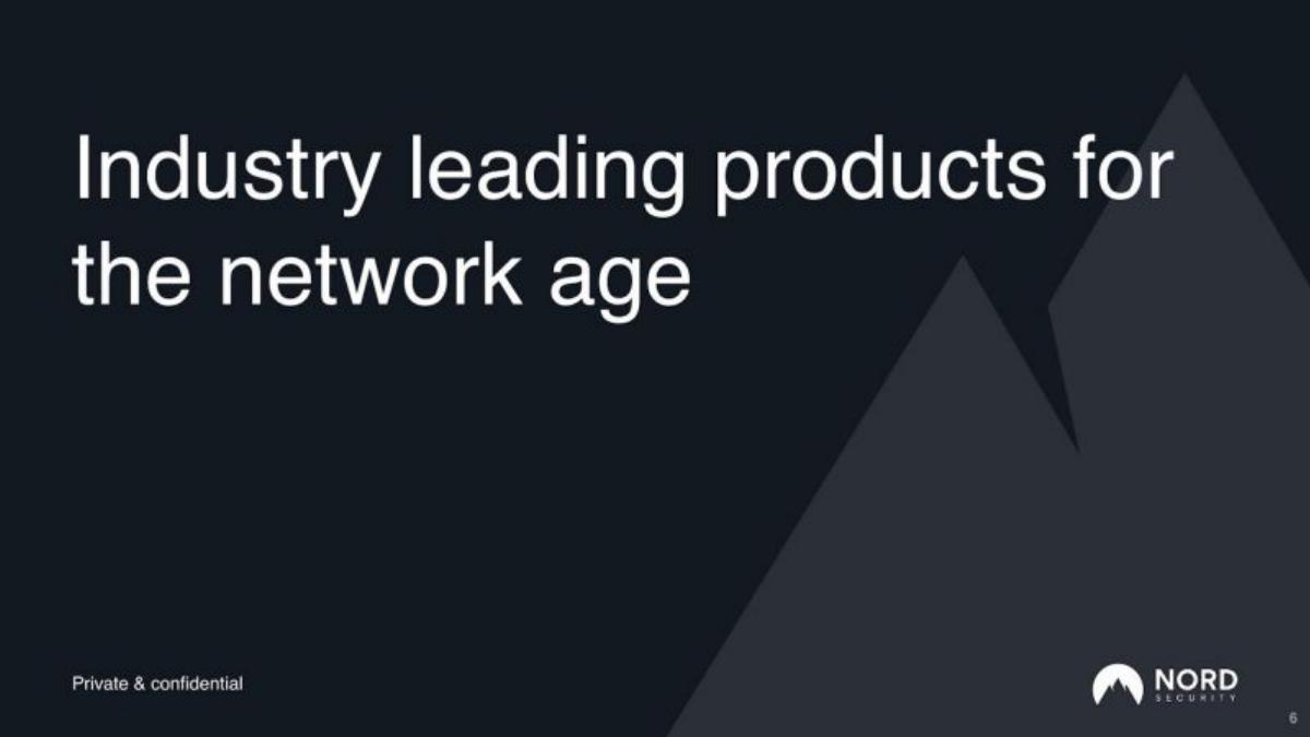 Nord Security pitch deck slide 6 of 19