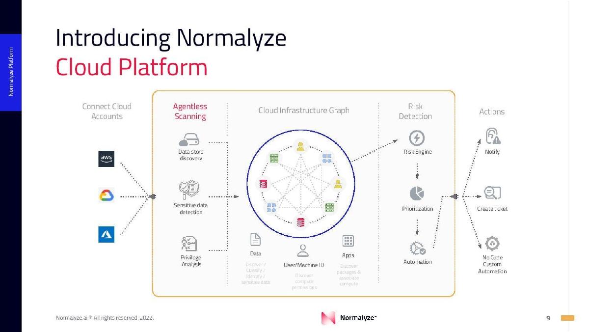 Normalyze pitch deck slide 9 of 16