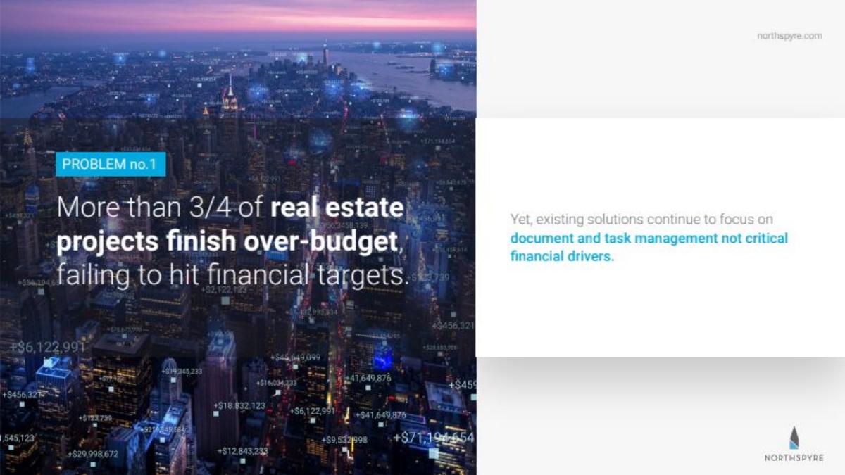 Northspyre pitch deck slide 2 of 14
