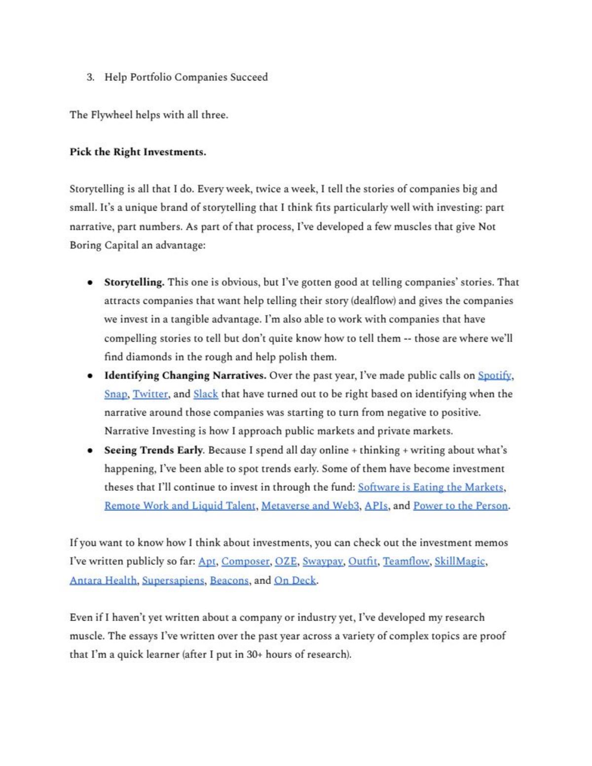 Not Boring Capital Fund I pitch deck slide 4 of 11