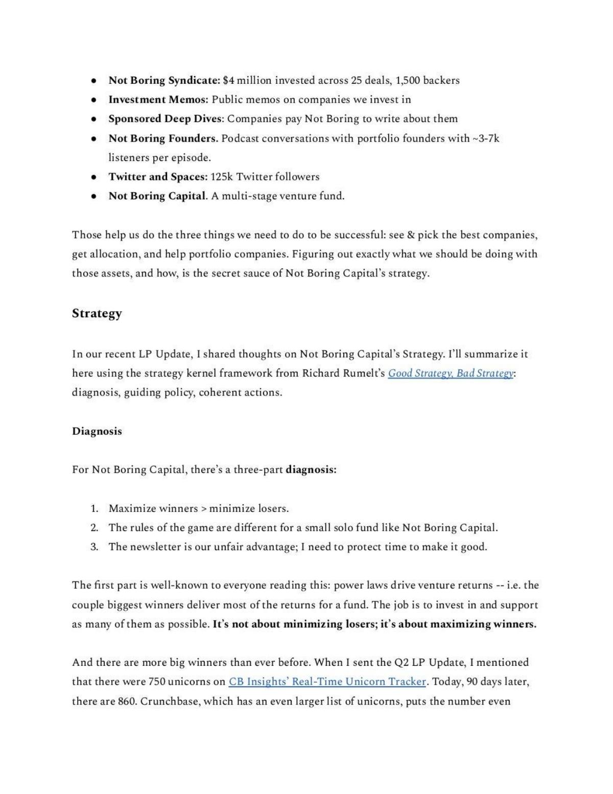 Not Boring Capital pitch deck slide 4 of 15