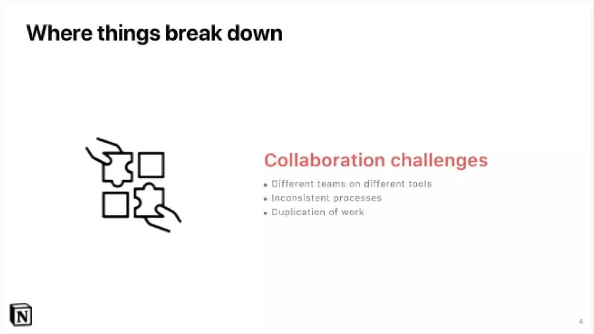 Notion pitch deck slide 5 of 19