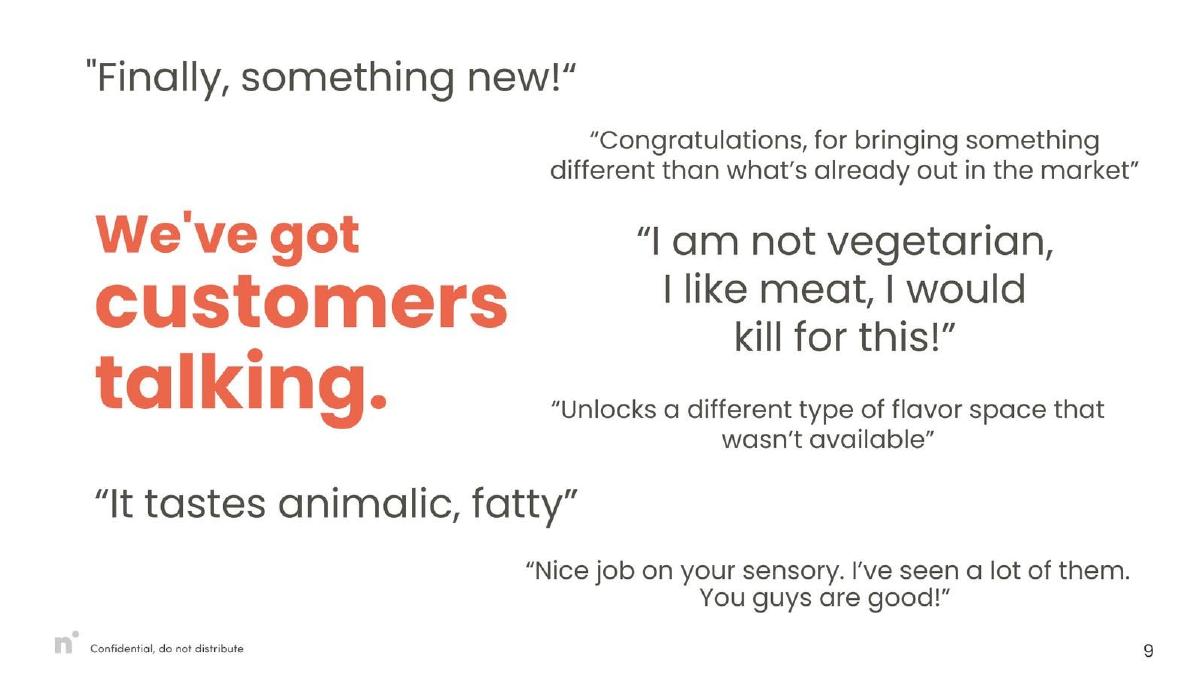 Nourish Ingredients pitch deck slide 9 of 13